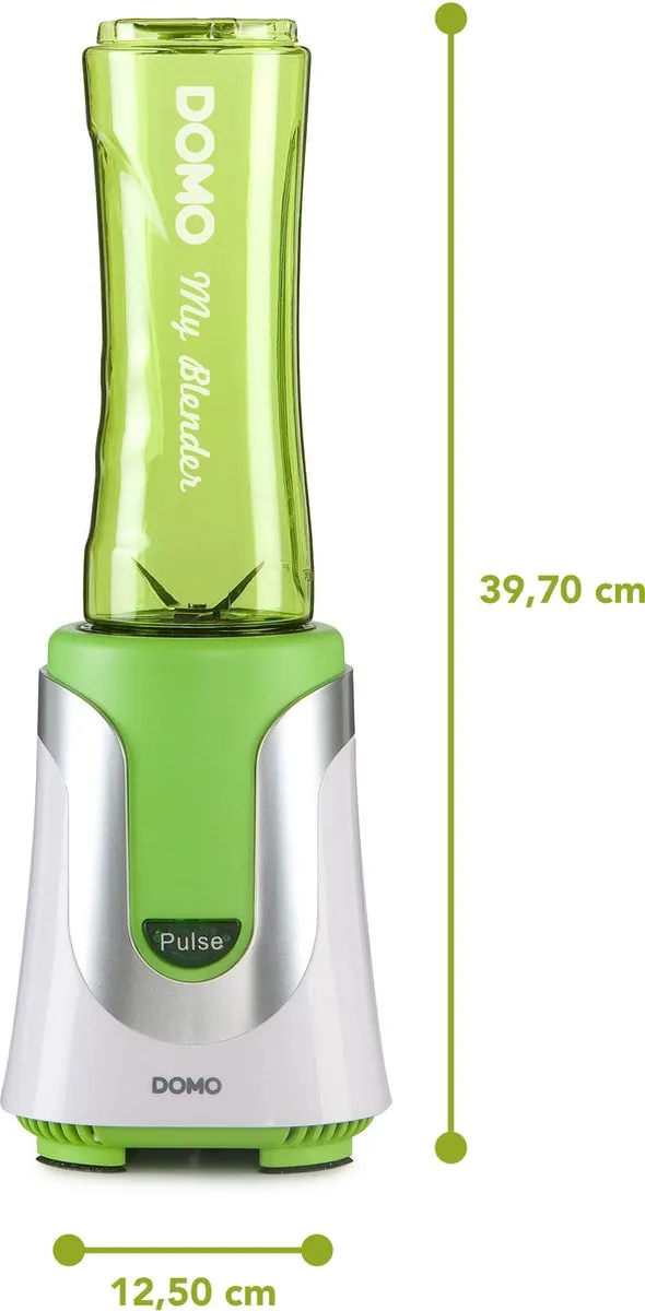 Domo My Blender DO436BL - Groene Drinkflessen 300ml & 600ml