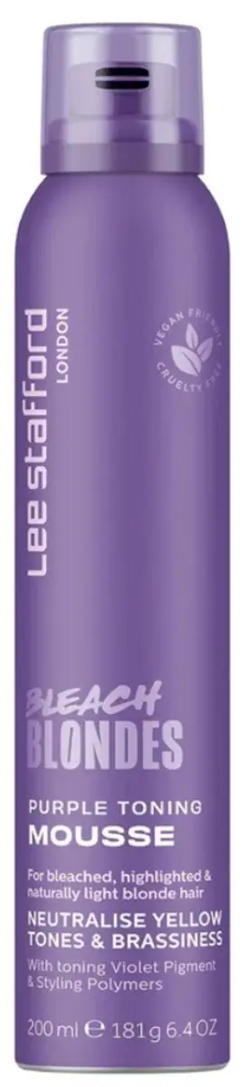 Lee Stafford Bleach Blondes Purple Toning Mousse 200ml