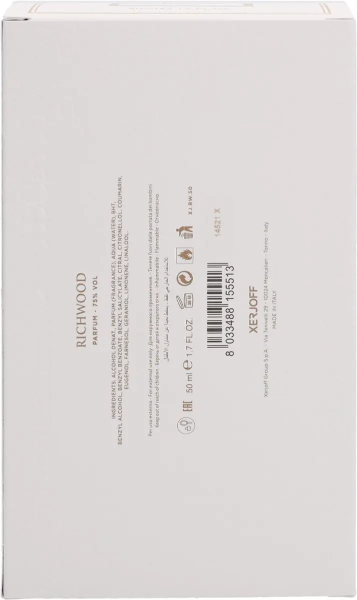 Xerjoff 17/17 Stone Label Richwood Eau de Parfum 50ml