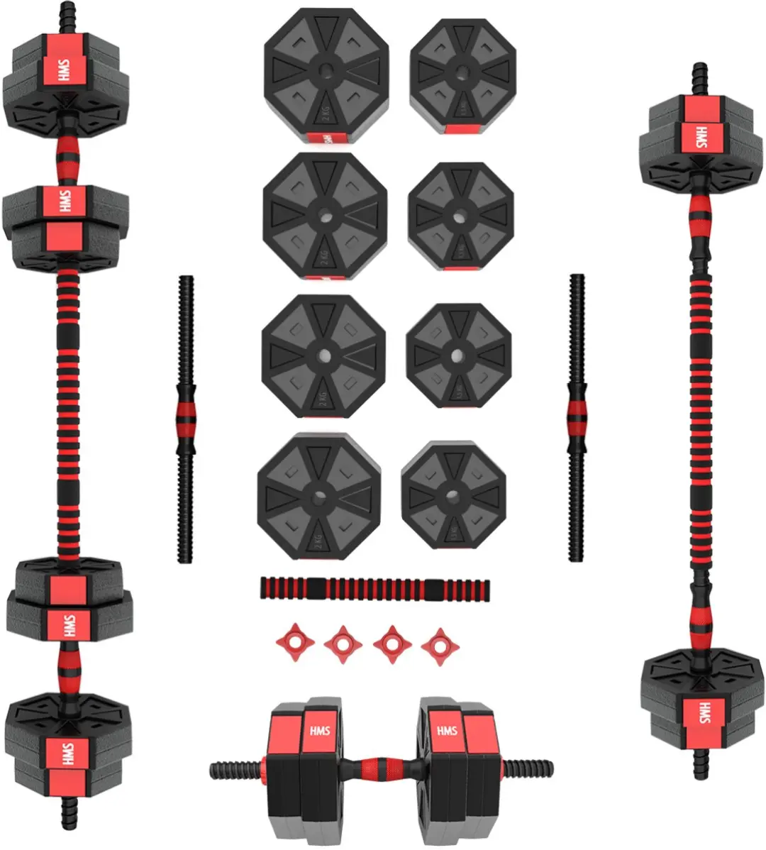HMS Verstelbare Halter en Dumbbell Set 15kg