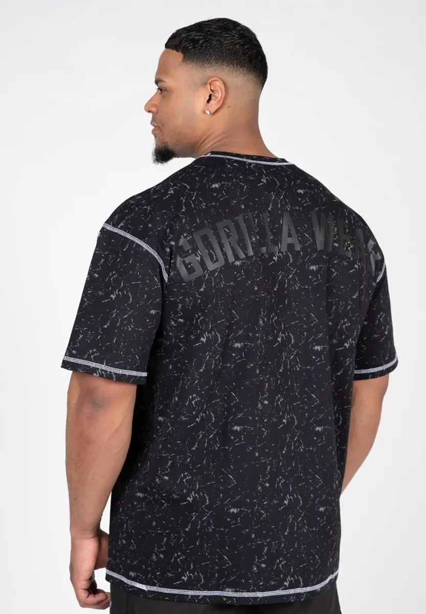 Gorilla Wear Saginaw Oversized T-shirt - M - Washed Black
