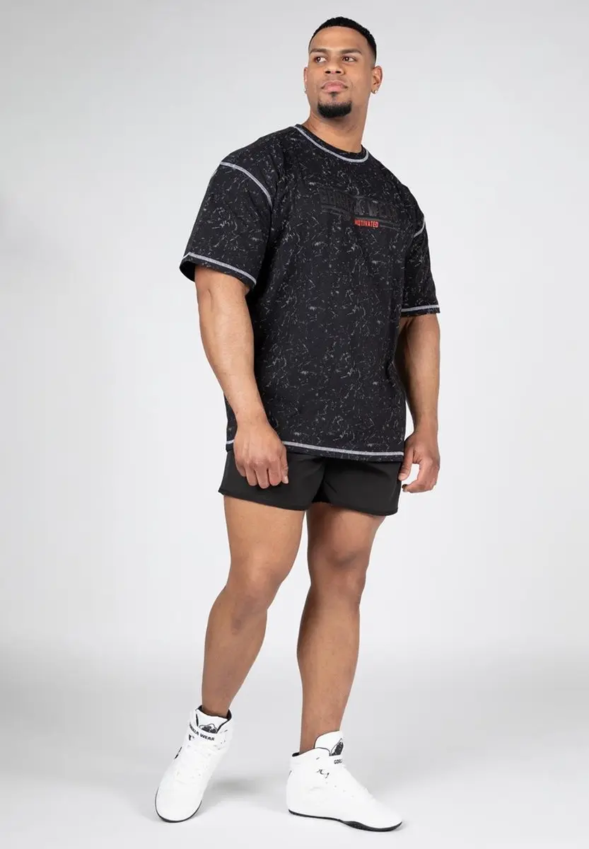Gorilla Wear Saginaw Oversized T-shirt - M - Washed Black