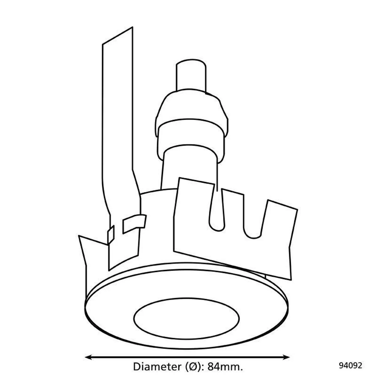 Eglo Buiten-InbouwSpot Margo GU10 - 1x5W - Zilver
