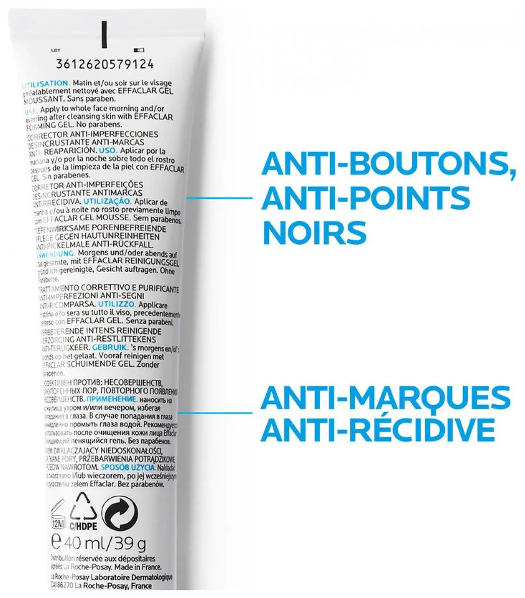 La Roche-Posay Effaclar DUO + Verzorgende Gelcrème 40ml