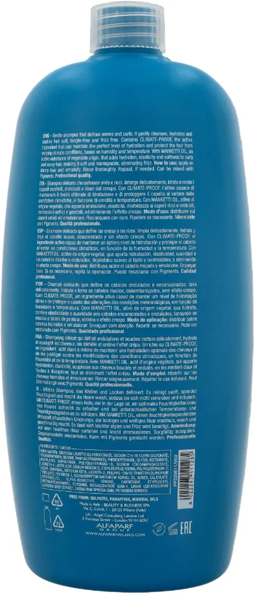 Alfaparf Milano Semi Di Lino Curls Shampoo 1000ml