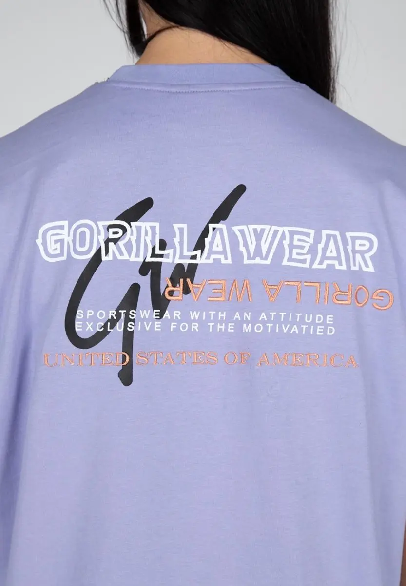 Gorilla Wear Medina Oversized T-shirt - M - Lila