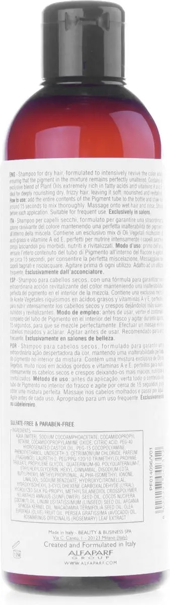 Alfaparf Milano Pigments Hydrating Shampoo & Conditioner 200ml
