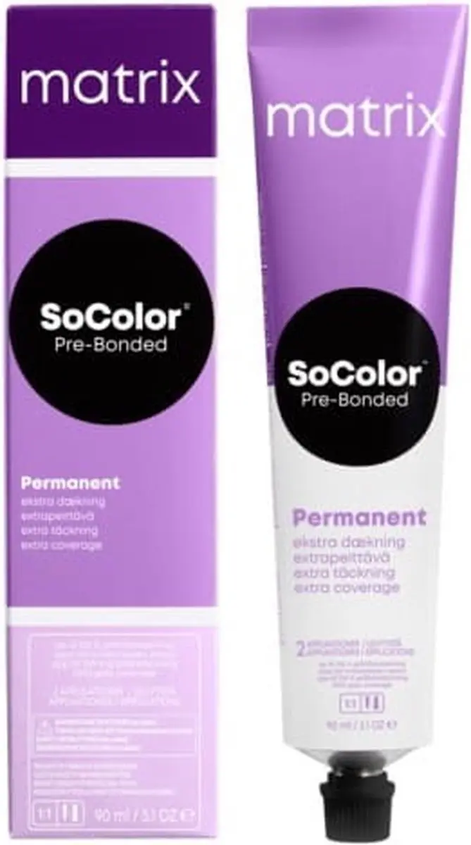 Matrix SoColor 5AV Permanent Haarkleuring 90ml - Licht Bruin