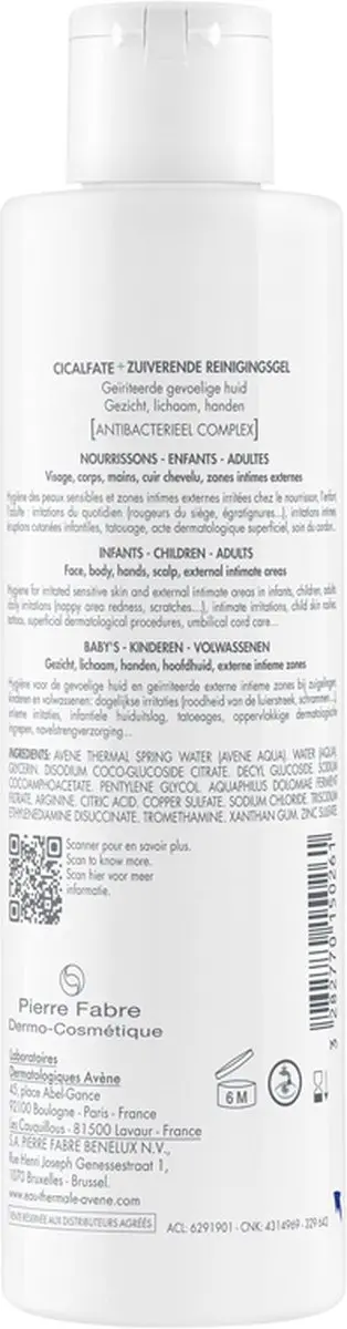 Avène Cicalfate+ Zuiverende Reinigingsgel 200ml