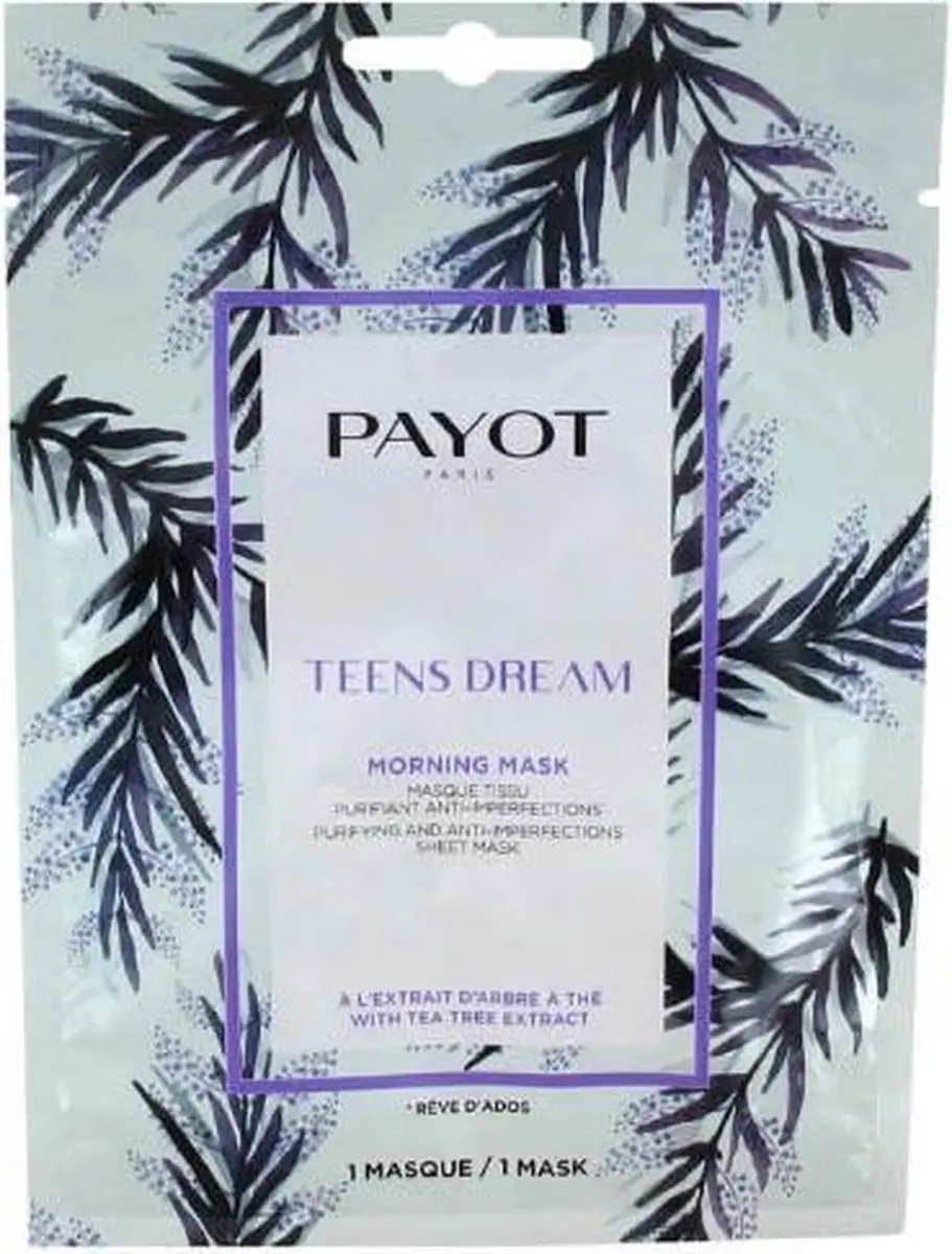 Payot Teens Dream Morning Mask - 1 Sheet - 1ml Tea Tree