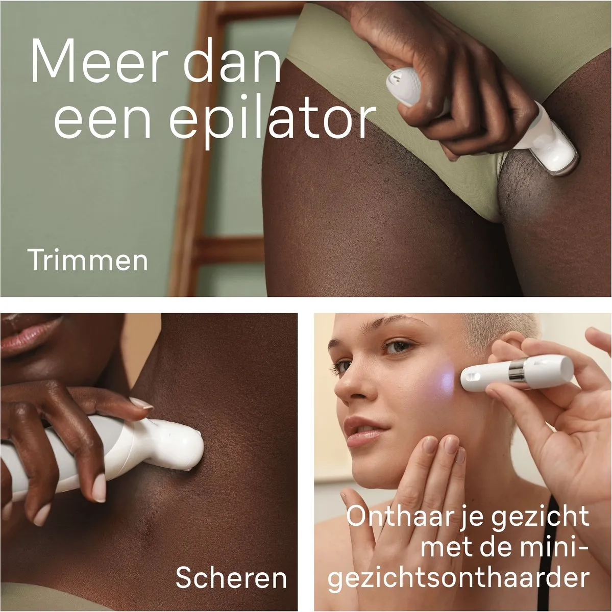 Braun Silk·épil 9 9-341 Epilator - 3 Opzetstukken - Wit/Zilver