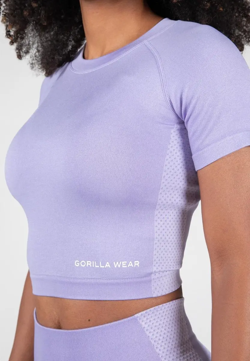 Gorilla Wear Selah Seamless Crop Top L/XL - Lila
