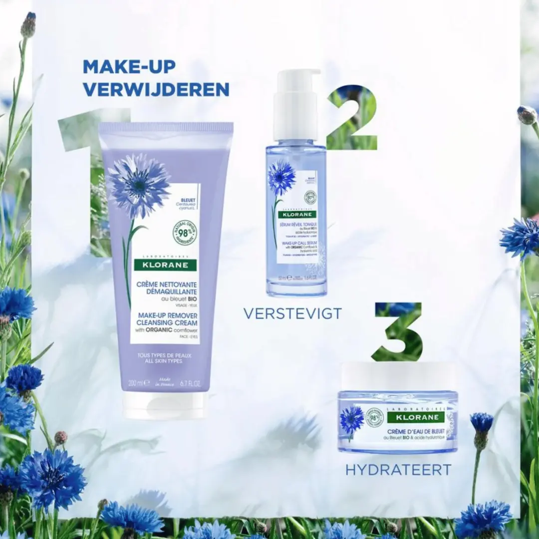 Klorane Bleuet Make-Up Remover Crème 200ml