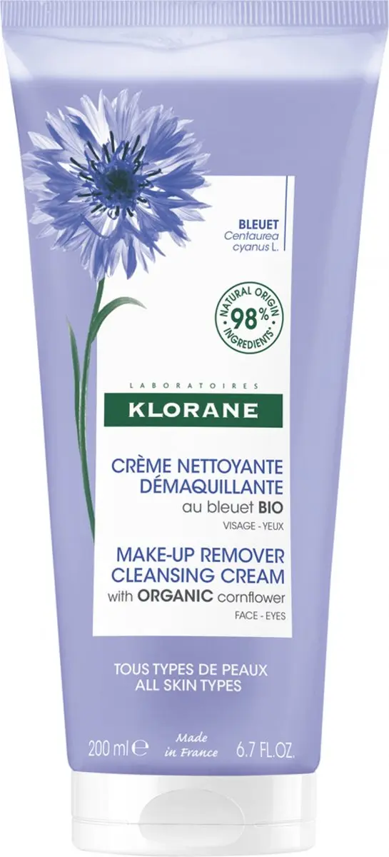 Klorane Bleuet Make-Up Remover Crème 200ml