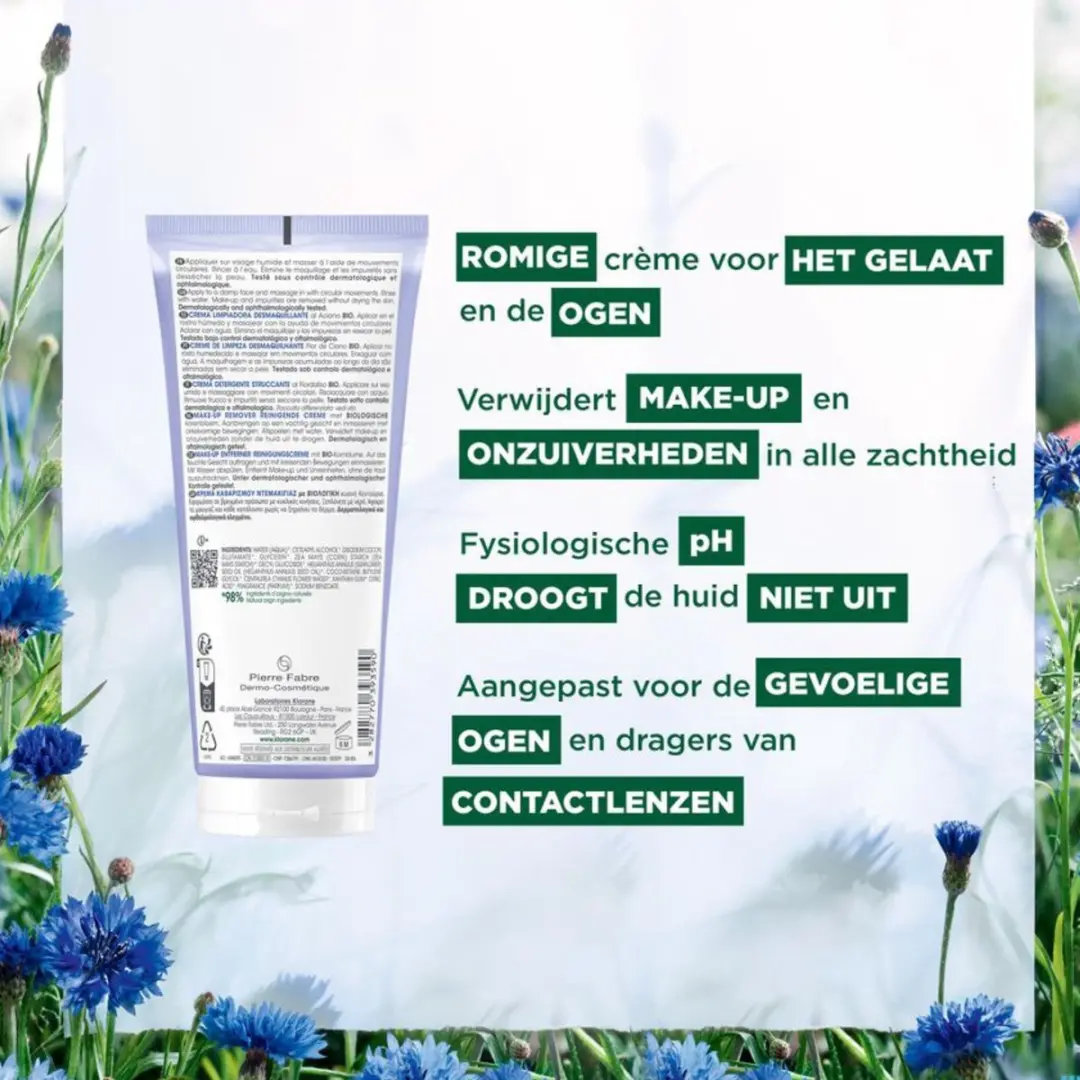 Klorane Bleuet Make-Up Remover Crème 200ml - afbeelding 6 van 6
