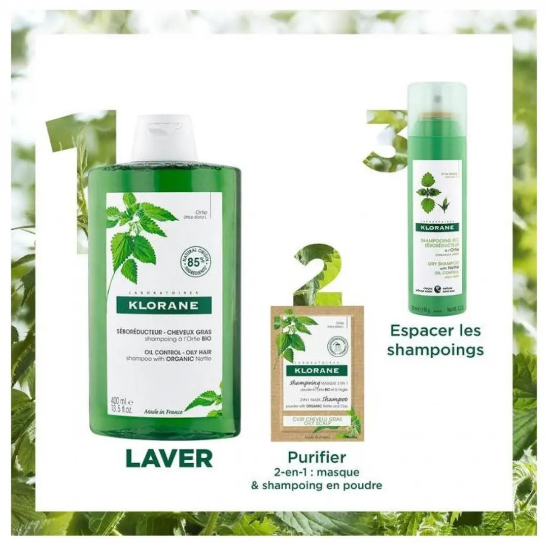 Klorane Ortiga Bio Shampoo 400ml - afbeelding 6 van 6
