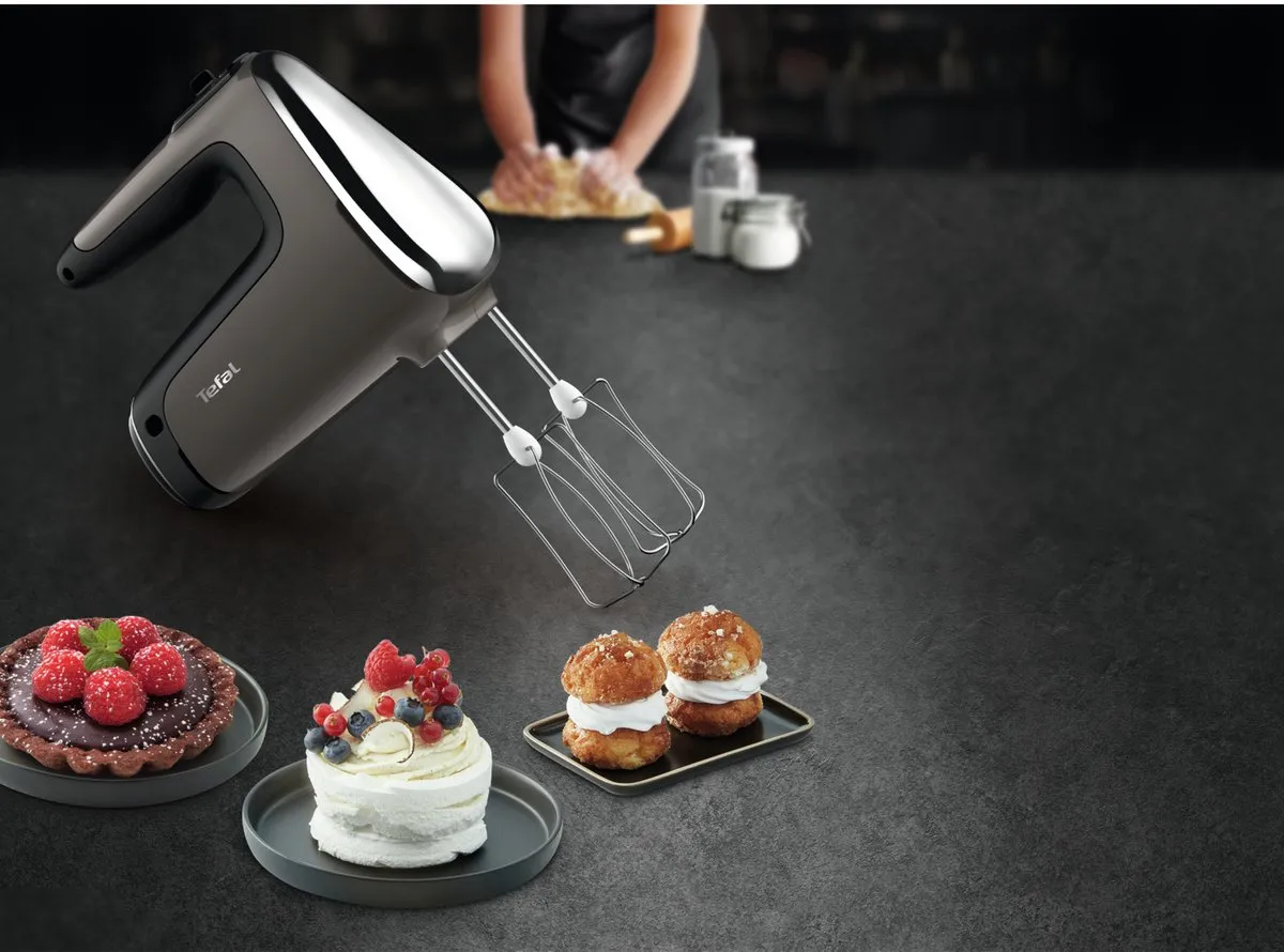 Tefal Powermix Silence HT650E Handmixer 600W - Zwart - afbeelding 6 van 6