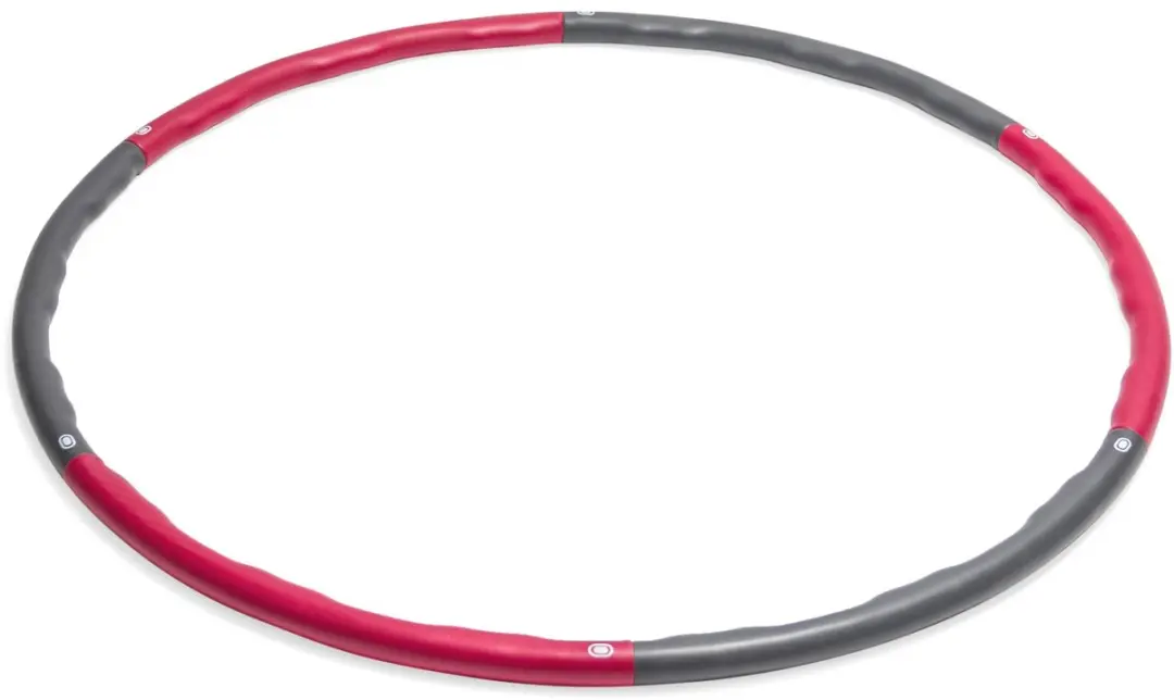 Virtufit Fitness Hoelahoep 100cm - 1,2kg - Grijs/Rood - afbeelding 6 van 6