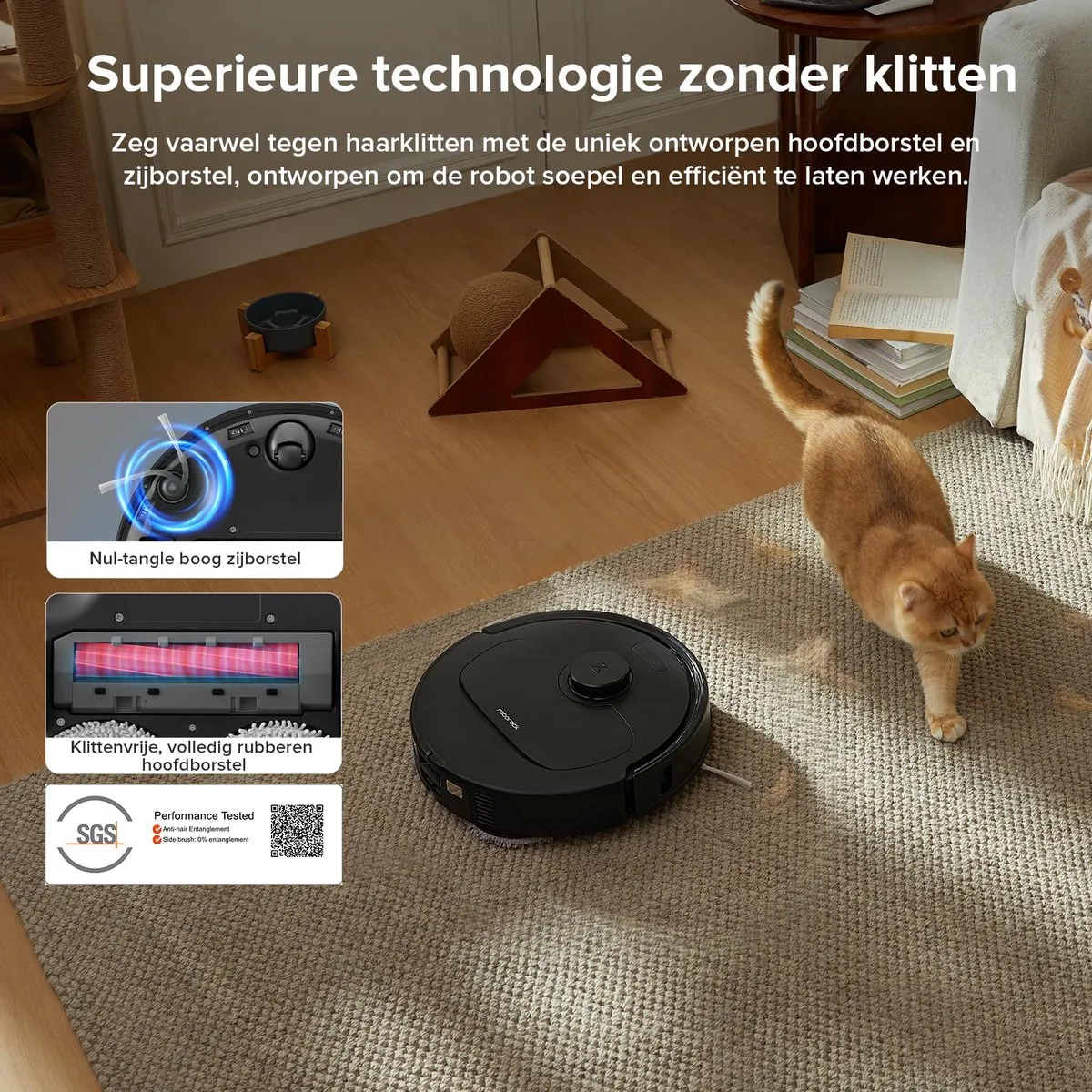 Roborock Qrevo QR598 Robotstofzuiger 8000Pa - Wit