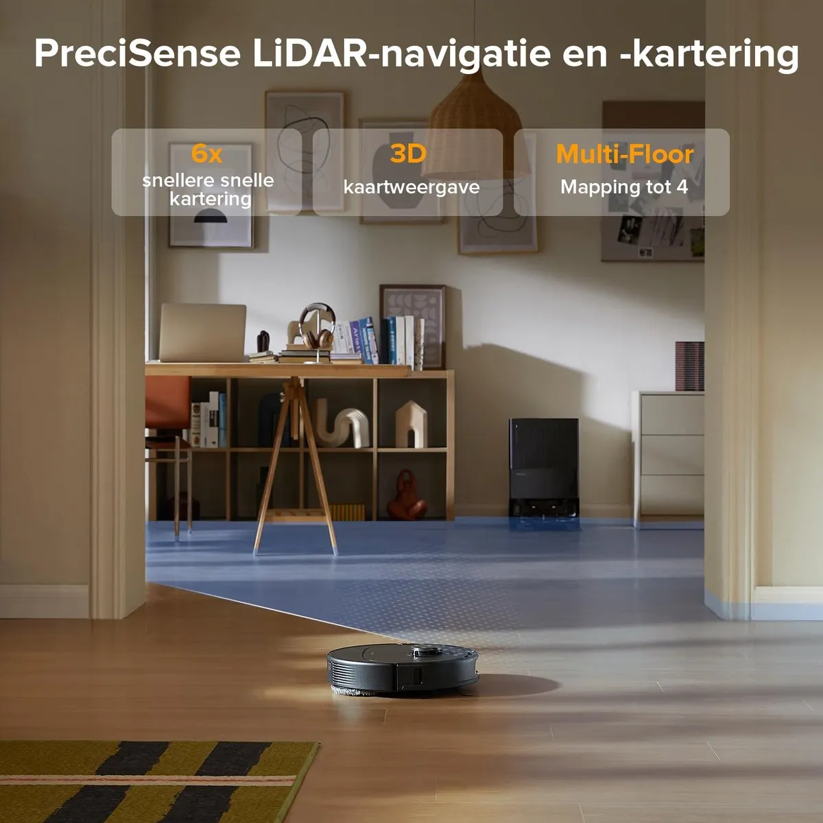 Roborock Qrevo QR598 Robotstofzuiger 8000Pa - Wit