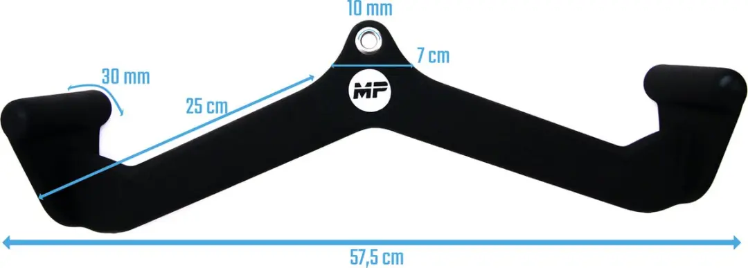 Muscle Power Medium Foam Grip - 1 Stuk - Zwart