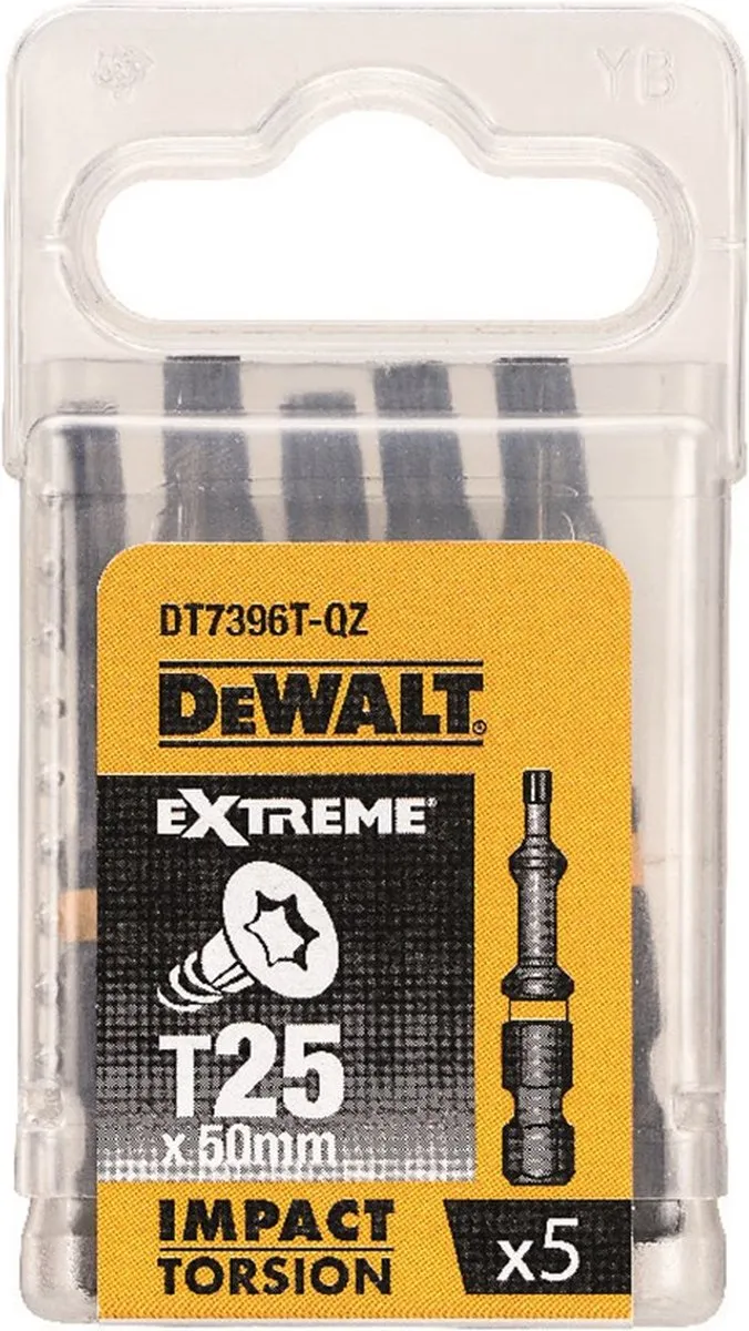 DeWalt DT7396T T25 Torx Schroefbits 50mm - 5 Stuks