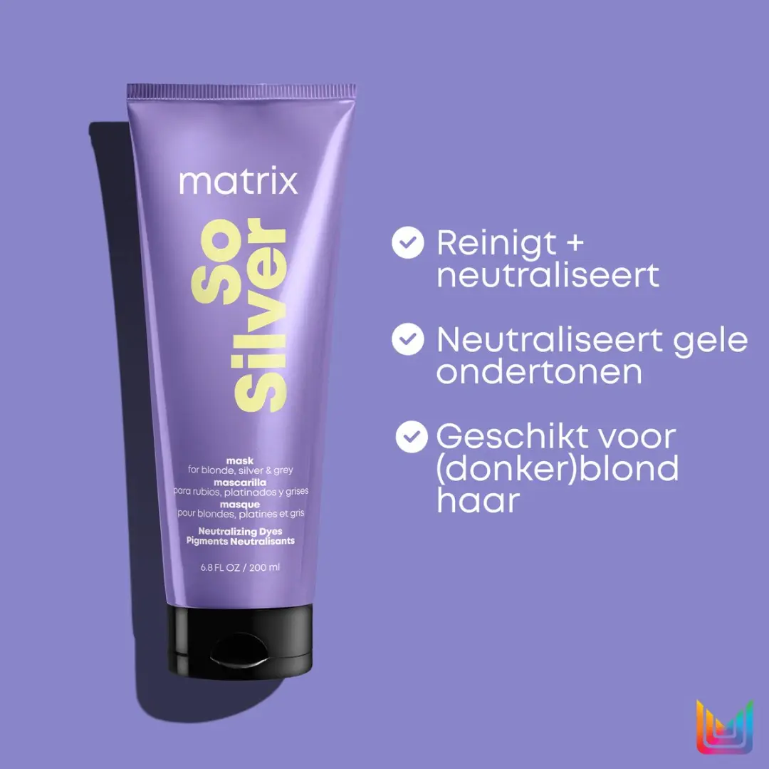 Matrix So Silver Mask Verzorgend Masker 200ml - Blond/Grijs/Wit