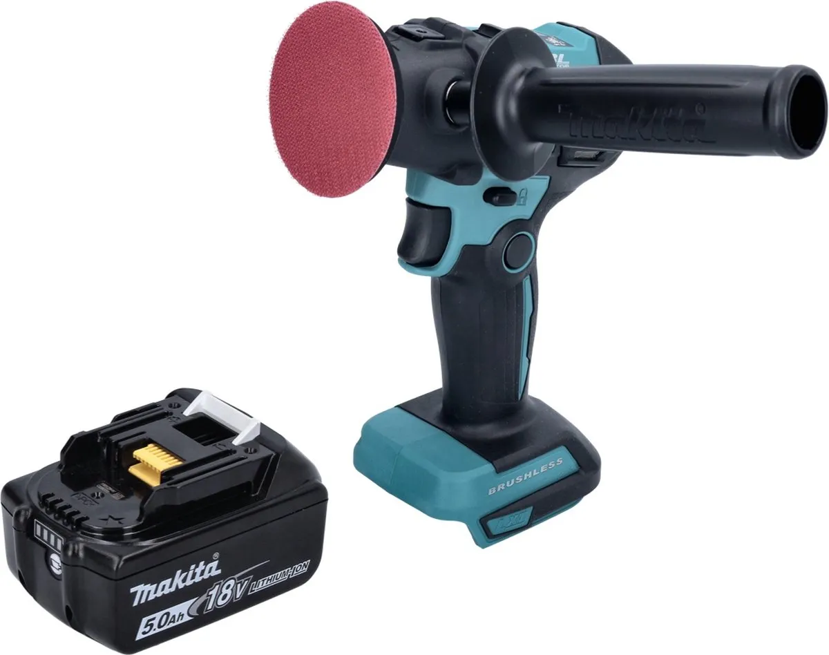 Makita DPV300 T1 Accu-Polijstmachine 18V - 80mm Borsteloos