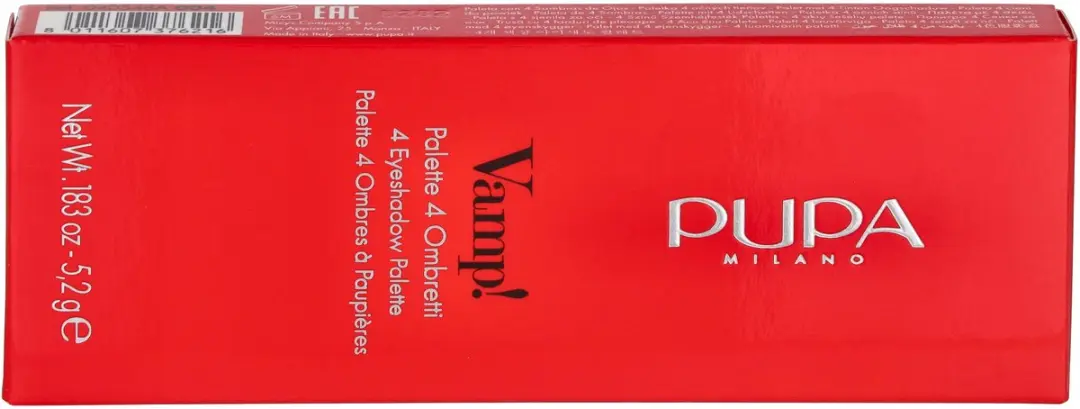 Pupa Milano Vamp! 4 Oogschaduw Palette 004 Vibrant Plum - 5,2 g
