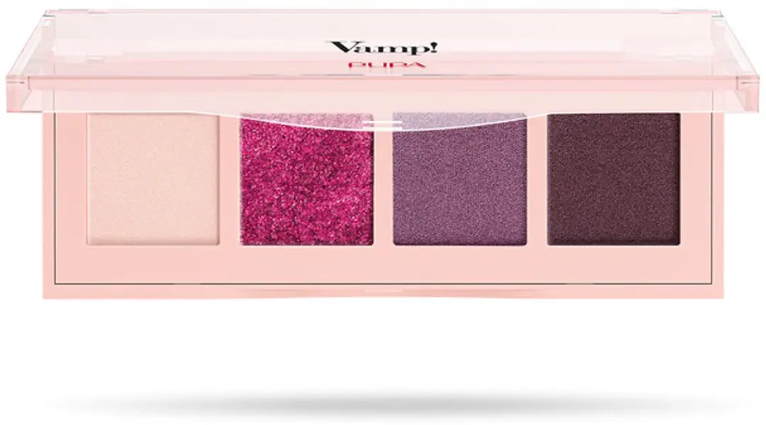 Pupa Milano Vamp! 4 Oogschaduw Palette 004 Vibrant Plum - 5,2 g