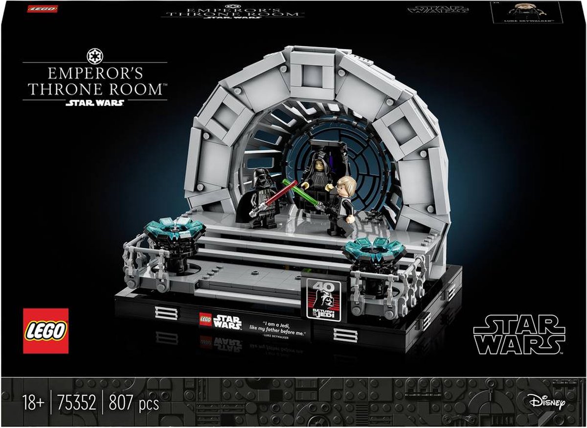 LEGO Star War Troonzaal van de Keizer Diorama Modelbouw Set - 75352