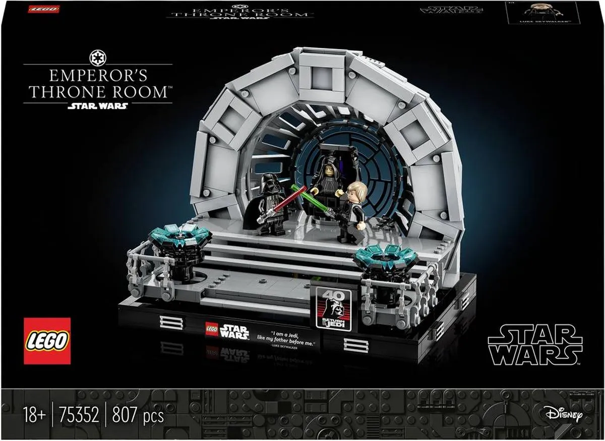 LEGO Star Wars Troonzaal Keizer Diorama 75352