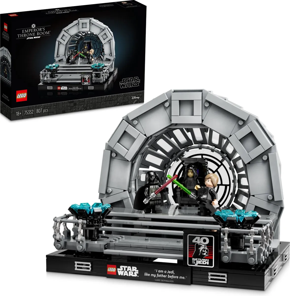 LEGO Star Wars Troonzaal Keizer Diorama 75352 - 807 Stukken