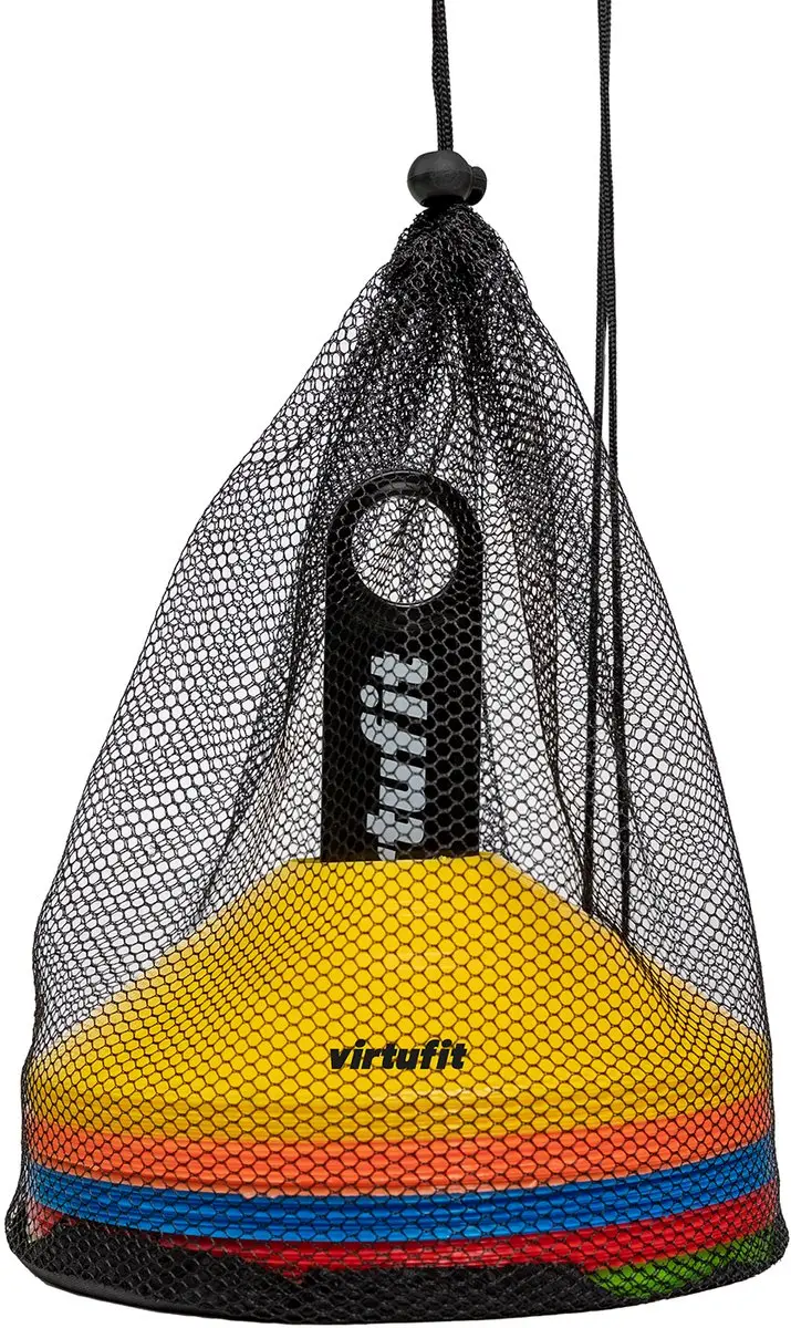 Virtufit Trainingshoedjes Pionnen - 50 Stuks - 5 Kleuren - afbeelding 6 van 6