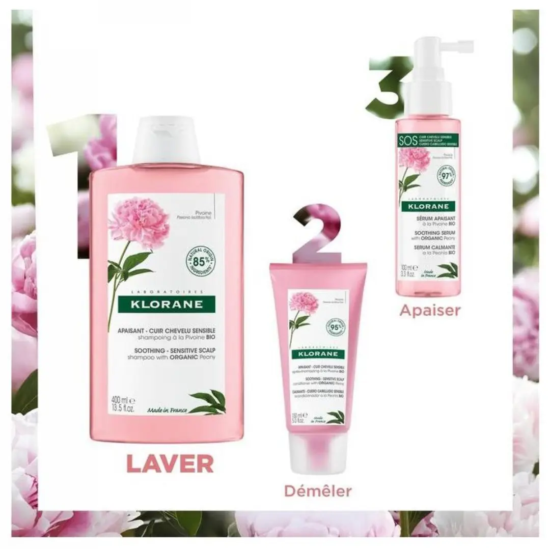 Klorane À La Pioen Bio Verzachtende Shampoo 400ml