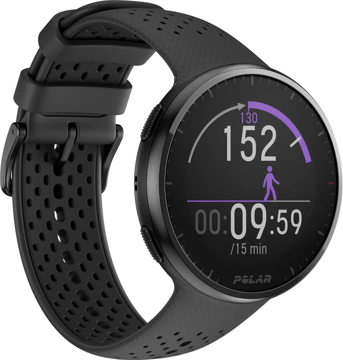 Polar Pacer Pro GPS Hardloophorloge - Carbon Gray - 45mm