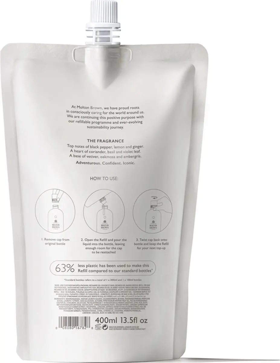 Molton Brown Black Pepper Bodywash Refill 400ml