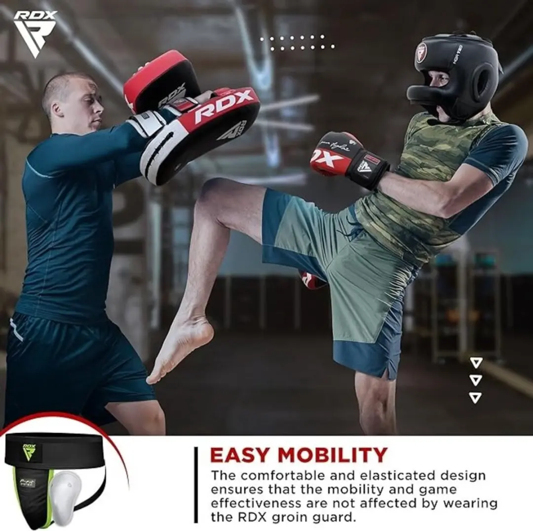 RDX Sports H1+ Kruisbeschermer Gel Cup - Zwart - Maat L