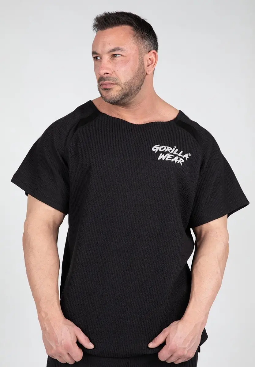 Gorilla Wear Augustine Old School Work Out Top - Zwart - S/M