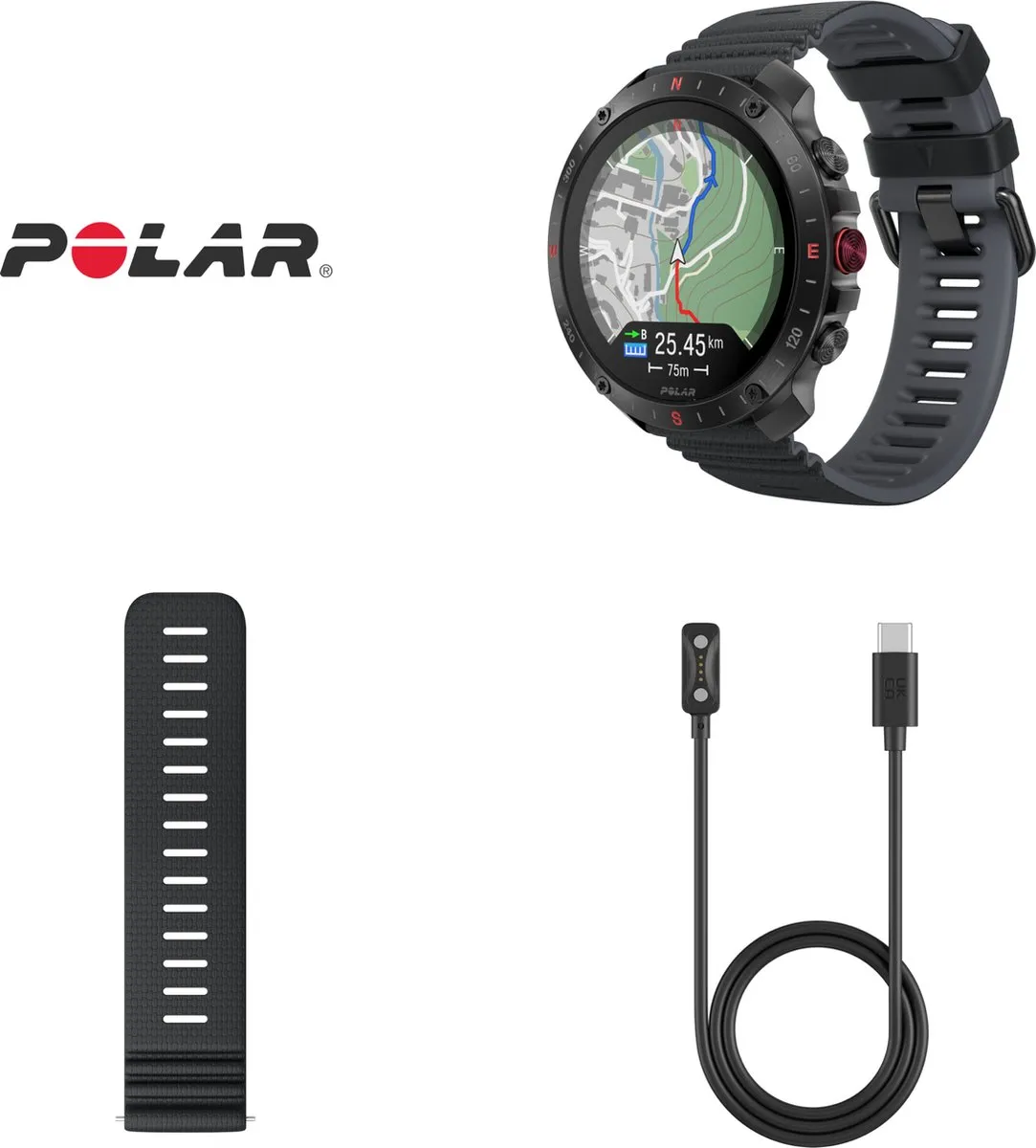 Polar Grit X2 Pro Smartwatch - 48mm - Zwart