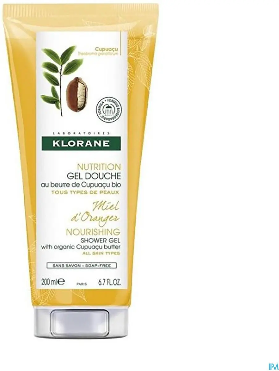 Klorane Nourishing Shower Gel Miel D'Oranger 200ml