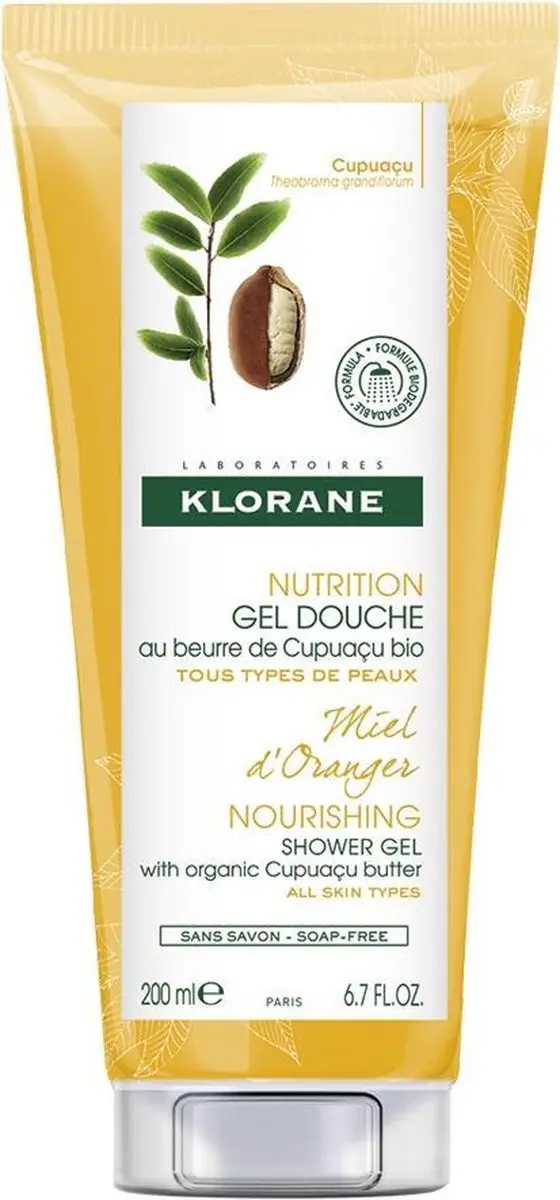 Klorane Nourishing Shower Gel Miel D'Oranger 200ml