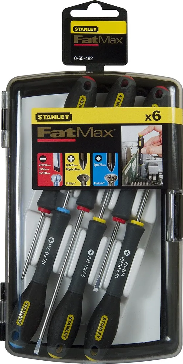 Stanley FatMax Precisie Schroevendraaierset 6-delig - 0-65-492