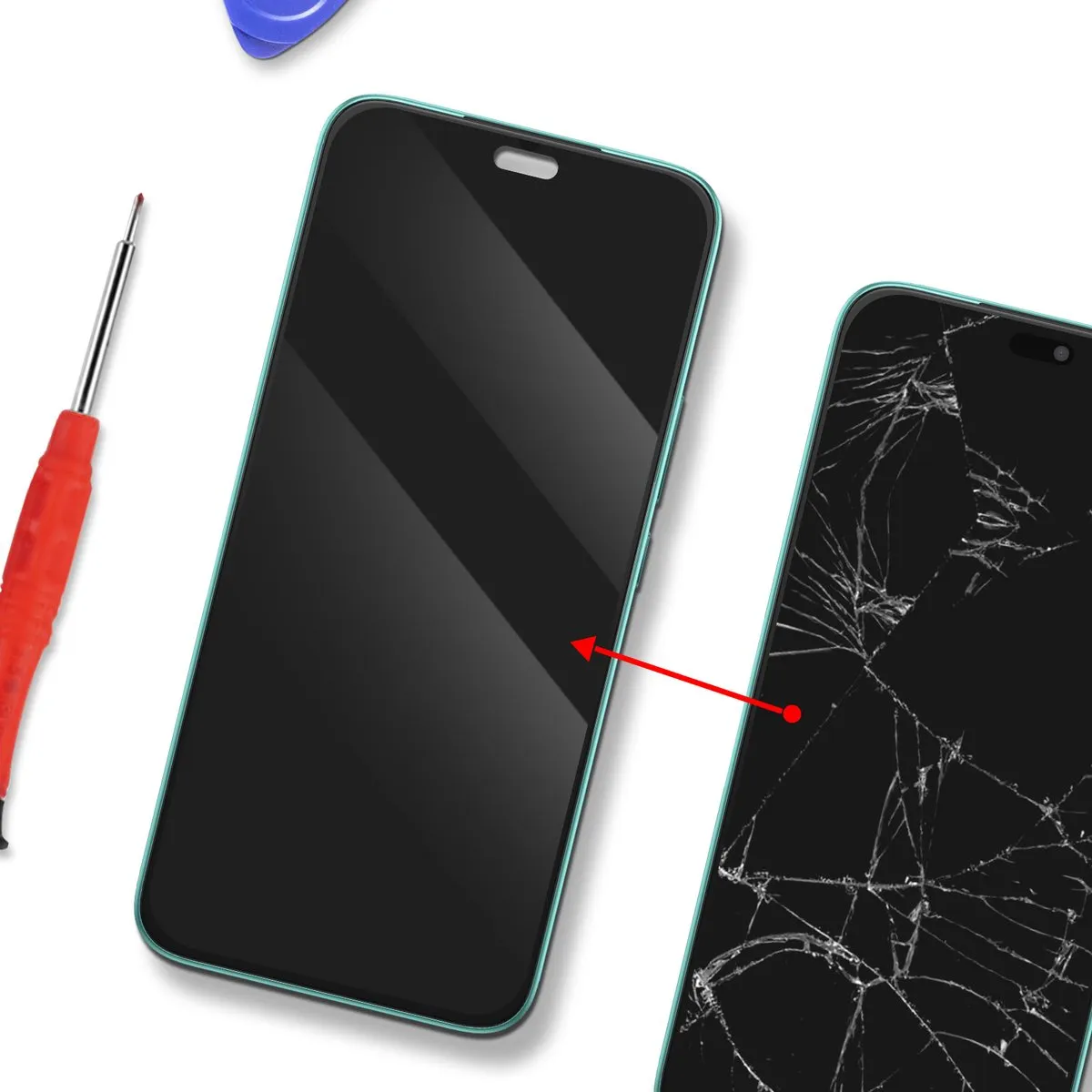 Honor 400 Lite AMOLED Scherm - Turquoise - 0235ANTB