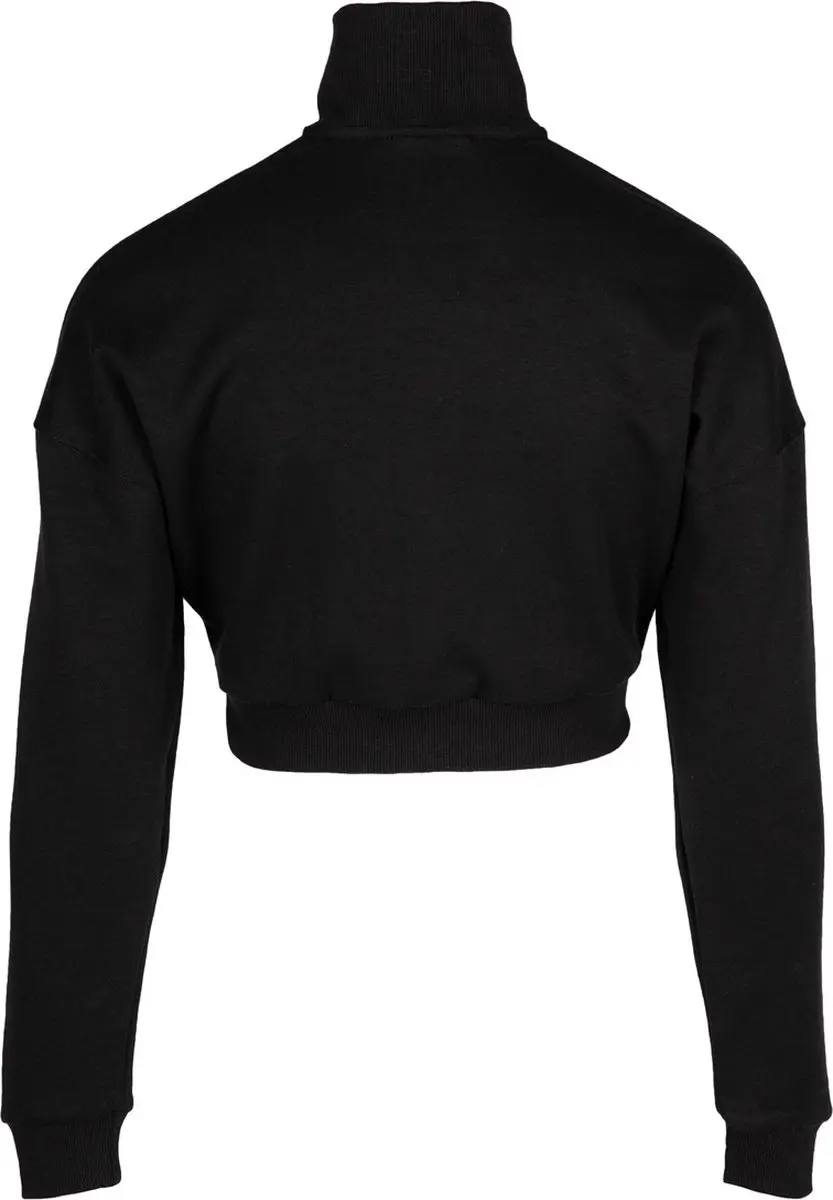 Gorilla Wear Ocala Cropped Half-Zip Sweatshirt L - Zwart
