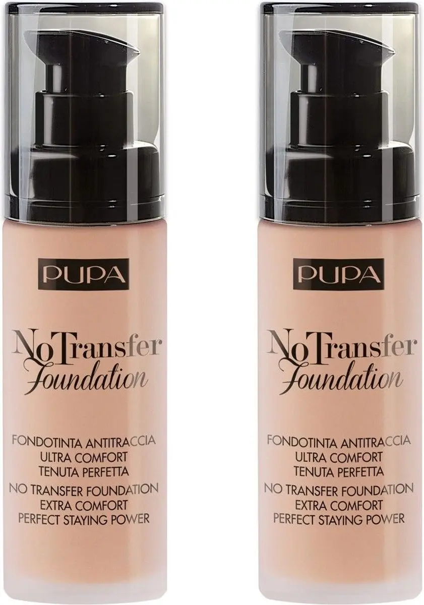 Pupa Milano Antitraccia Foundation 02 Light Beige - 2x30ml