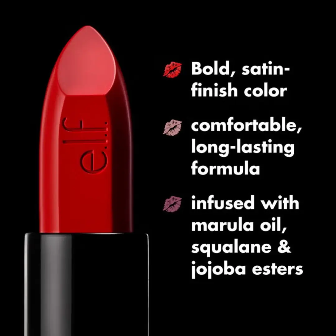 ELF O Face Satin Lipstick Hustle - Golden Brown