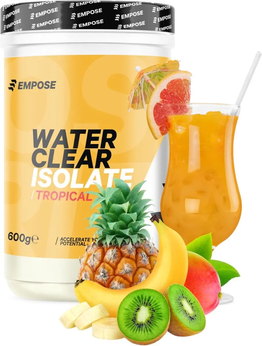 Empose Nutrition Water Clear Isolate Eiwitpoeder - 2x1200g Raspberry Mint/Tropical