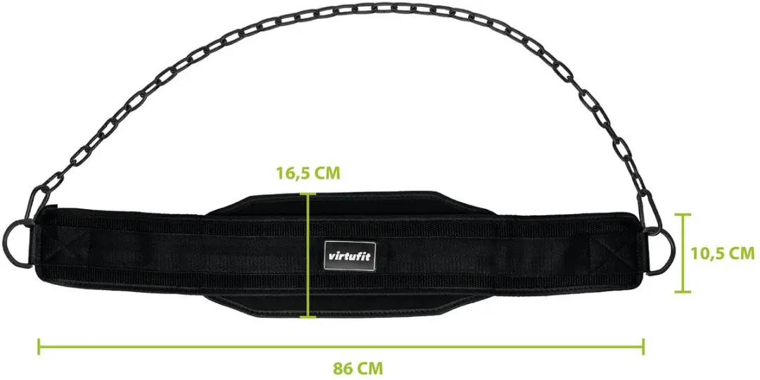 VirtuFit Nylon Dip Belt - Zwart - afbeelding 6 van 6