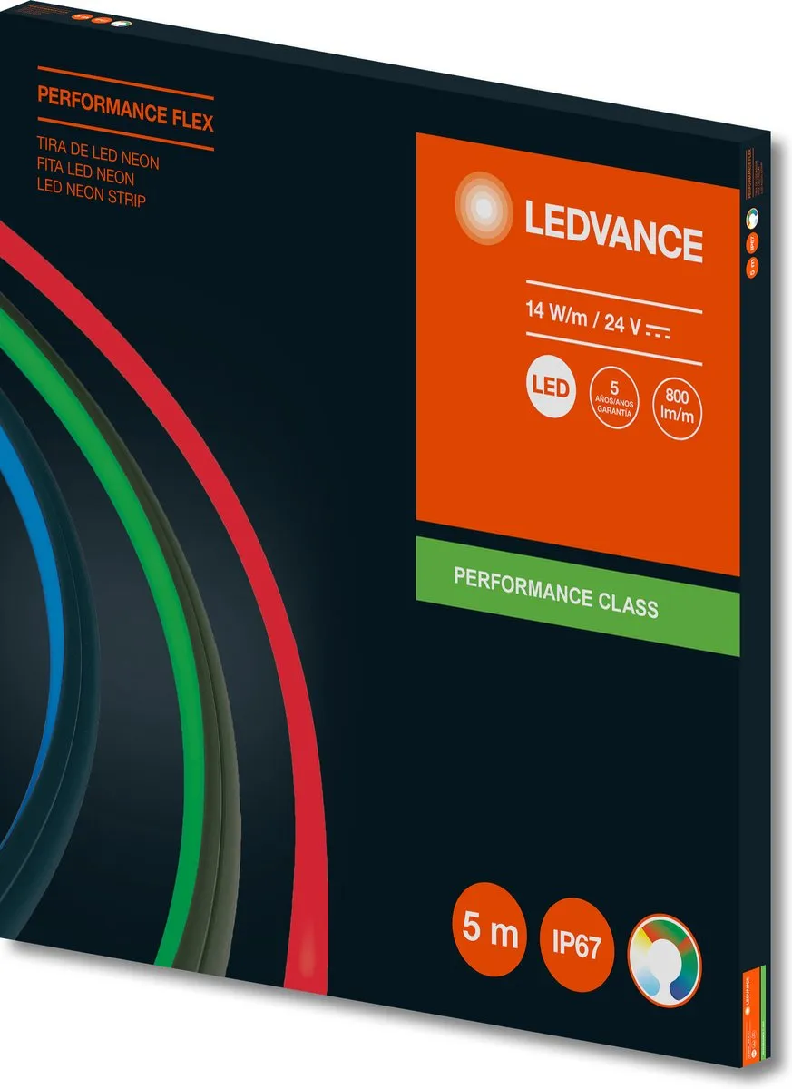 LEDVANCE Neon Digital Flex LED Lichtslang 15W RGB - 3m Transparent - afbeelding 6 van 6